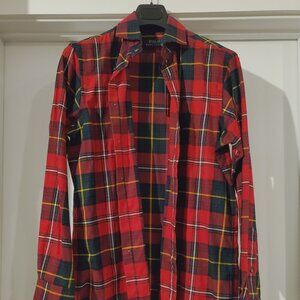 Polo Ralph Lauren Tartan Check Pattern Button Down Shirt Sz Small